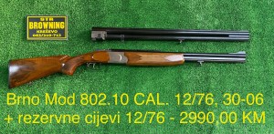 Brno 802.10 CAL. 12/76,30-06 + rezervne cijevi CAL. 12/76
