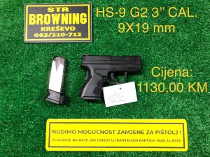 HS-9 G2 3” CAL. 9x19 mm