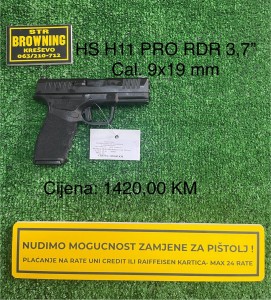 HS H11 PRO RDR 3.7” CAL. 9x19 mm