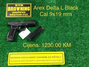 Arex Delta L Black CAL. 9x19 mm