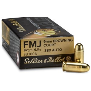 Pištoljski metak Sellier&Bellot cal. 9mm Court (Kratka devetka)