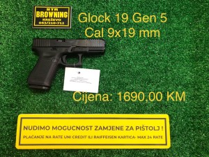 Glock 19 GEN 5 CAL. 9x19 mm