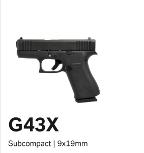 Pištolj Glock 43X    9x19mm