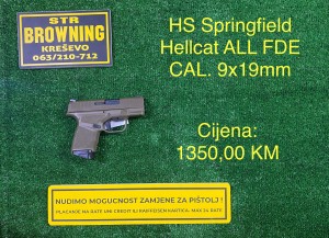 HS Springfield Hellcat ALL FDE CAL. 9x19 mm