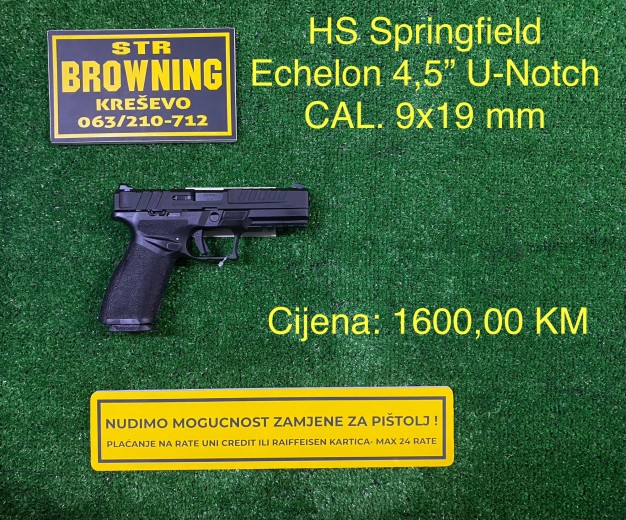 HS Springfield Echelon 4,5” U-Notch CAL. 9x19 mm