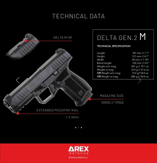 Pištolj AREX DELTA M 9x19mm