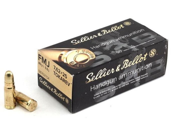 METAK BELLOT 7.62X25 TOKAREV FMJ 5.5G