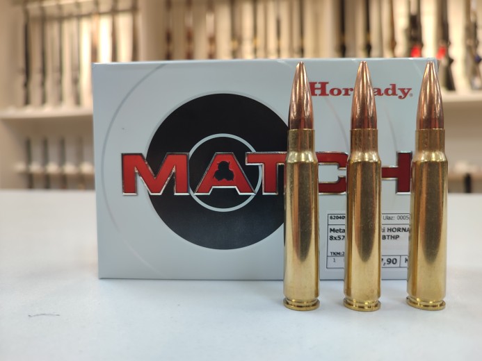 HORNADY 8X57 BTHP 196 GR