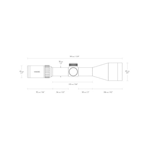 Optički nišan HAWKE Vantage 30 WA 3-12×56