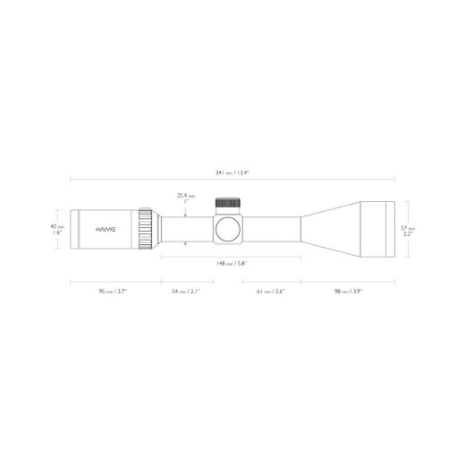 Optički nišan HAWKE Vantage IR 4-12x50