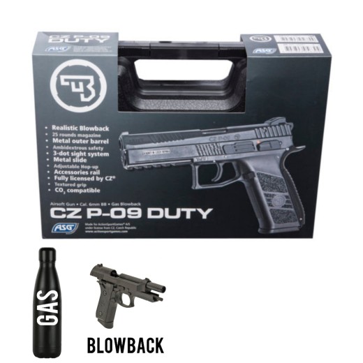 CZ P-09 Blow Back, crni