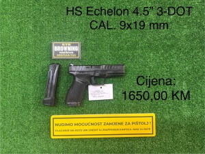 HS Echelon 4.5” 3-DOT CAL. 9x19 mm