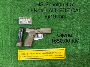 HS Echelon 4.5” U-Notch CAL. 9x19 ALL FDE