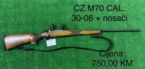 CZ M70 CAL. 30-06 + nosaci