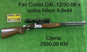 Fair Combi CAL. 12/30-06 + optika Nikon 3-9x44