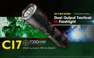 Dual baterijska lampa NITECORE CI7 2.500lm IR 7.000mW