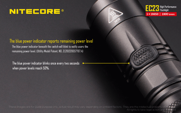 Baterijska lampa NITECORE EC23 1.800lm