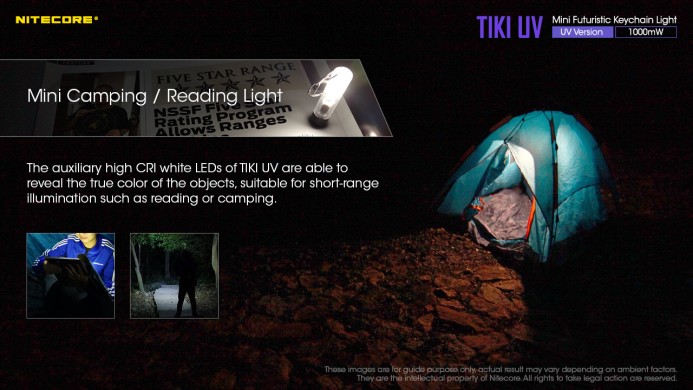 UV baterijska lampa/privezak NITECORE TIKI UV 1.000mW