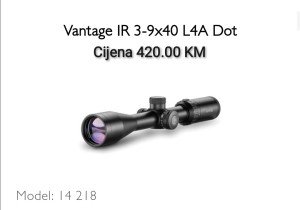 Hawke vantage 3-9x40 L4A dot