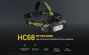 Baterijska lampa zaglavu NITECORE HC68 2.000lm