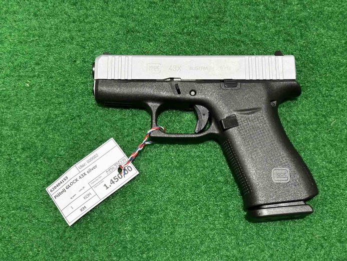 PIŠTOLJ GLOCK 43X  9x19mm SILVER