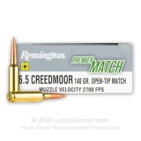 METAK KARABINSKI REMINGTON PREMIER 6.5 CREEDMOOR 140GR, BARNES OPEN TIP MATCH BOAT TAIL