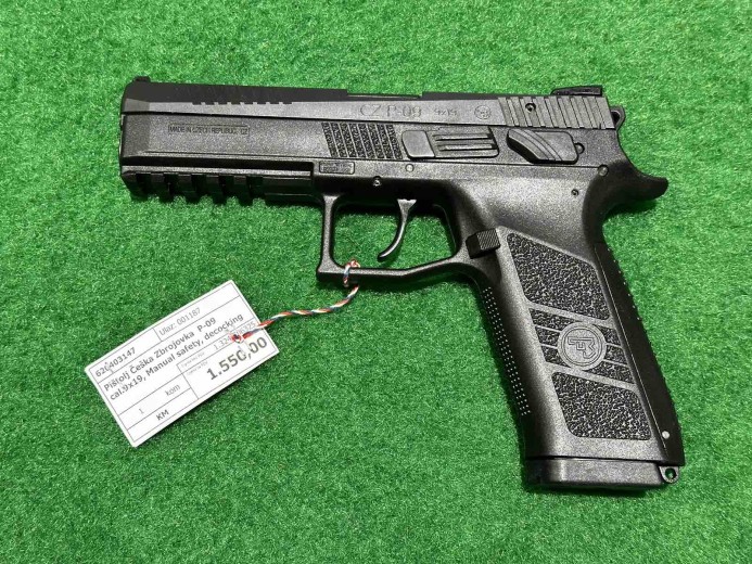 PIŠTOLJ CZ P-09 DECOCKING MANUAL SAFETY cal. 9x19 mm