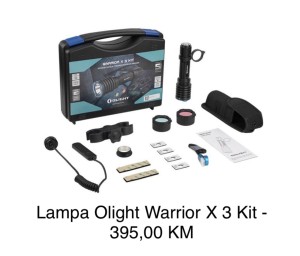Lampa za lov Olight Warrior X 3 Kit