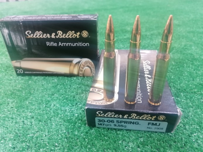 METAK SELLIER & BELLOT 30-06 SPRING.  FMJ 147grs  9,55g