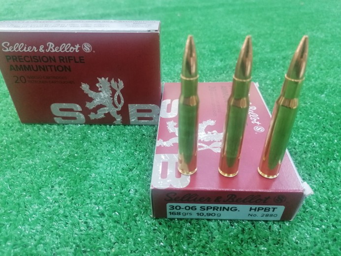 METAK SELLIER & BELLOT 30-06 SPRG.  HPBT 168grs  10,9g