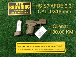 HS S7 AFDE 3,3” cal. 9x19 mm