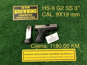 HS G2 SS 3” cal. 9x19 mm