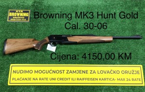 Browning MK3 Hunt Gold cal. 30-06