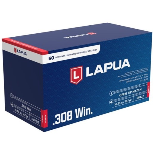 .308 win Lapua Scenar HPBT 167gr GB422